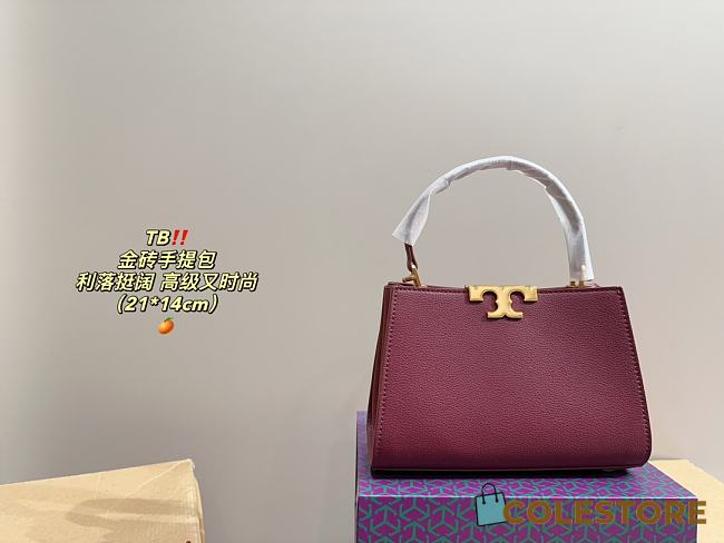 Colestore Tory Burch Mini Eleanor Satchel Rouge 21 x 14 cm - 1