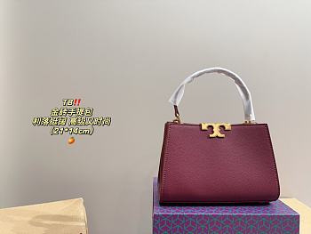 Colestore Tory Burch Mini Eleanor Satchel Rouge 21 x 14 cm