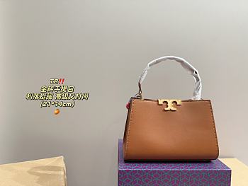 Colestore Tory Burch Mini Eleanor Satchel Brown 21 x 14 cm