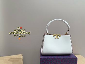 Colestore Tory Burch Mini Eleanor Satchel White 21 x 14 cm