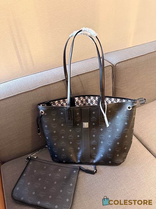 Colestore MCM Liz Reversible Tote Black 33 cm - 1