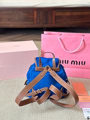 Colestore Miu Miu Backpack Blue 23 x 25 cm - 5