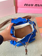 Colestore Miu Miu Backpack Blue 23 x 25 cm - 3