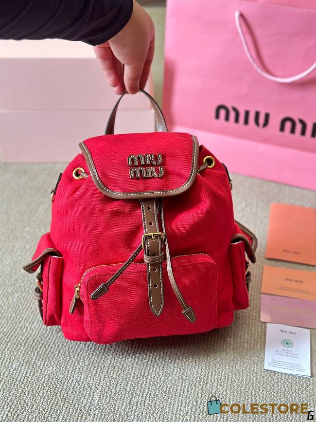 Colestore Miu Miu Backpack Pink 23 x 25 cm - 1