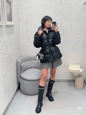 Colestore DiorAlps Belted Puffer Jacket Black