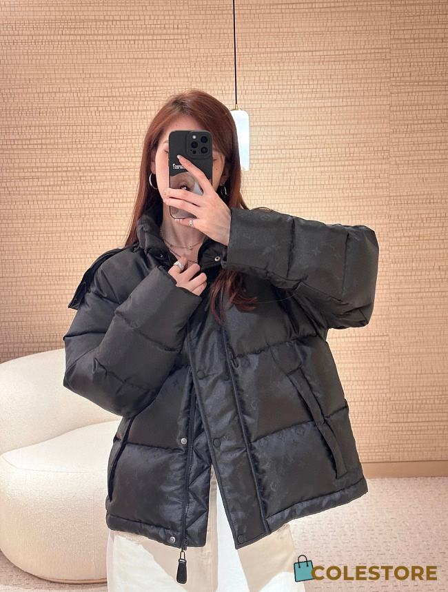 Colestore Louis Vuitton Monogram Puffer Jacket Black - 1