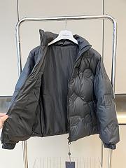 Colestore Louis Vuitton Monogram Leather Hooded Down Jacket Men Black - 4