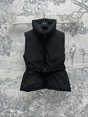 Colestore Dior DiorAlps Belted Puffer Sleevesless Vest Black - 6
