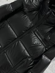 Colestore Prada Leather Puffer Jacket Black - 4