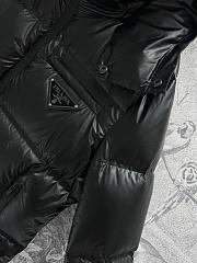 Colestore Prada Leather Puffer Jacket Black - 3