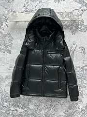 Colestore Prada Leather Puffer Jacket Black - 2