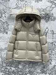 Colestore Prada Leather Puffer Jacket Grey - 6