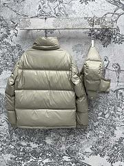 Colestore Prada Leather Puffer Jacket Grey - 5