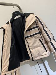 Colestore Women Dior Dioralps Hooded Cropped Puffer Jacket Pink Quilted Technical Fabric With Black Dior Star Motif - 6