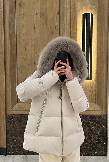 Colestore Moncler Women's Laichefur Jacket White