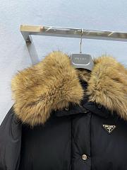 Colestore Prada Enamel triangle-logo padded jacket Black - 6