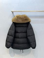 Colestore Prada Enamel triangle-logo padded jacket Black - 3