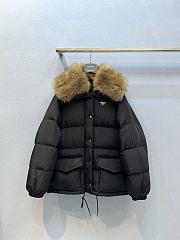 Colestore Prada Enamel triangle-logo padded jacket Black - 2