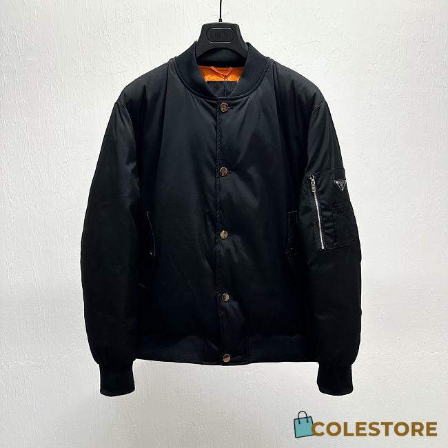 Colestore Prada Oversized Re-Nylon bomber jacket Blue  - 1