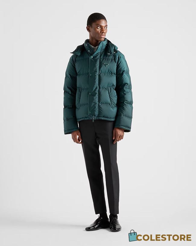 Colestore Prada doudoune Re-Nylon crop Green - 1