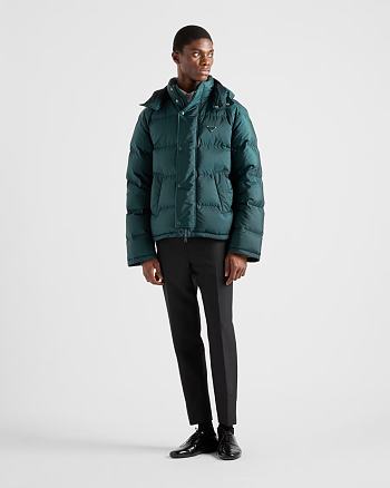 Colestore Prada doudoune Re-Nylon crop Green