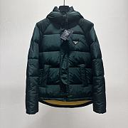 Colestore Prada doudoune Re-Nylon crop Green - 3