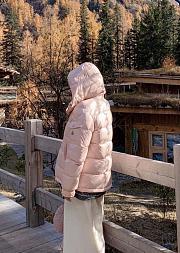 Colestore Moncler Maire Shiny Puffer Jacket Pink  - 1