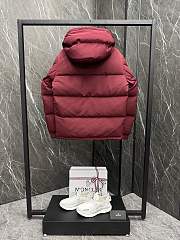 Colestore Moncler Fornas Hooded Short Down Jacket Rouge - 5