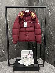 Colestore Moncler Fornas Hooded Short Down Jacket Rouge - 6