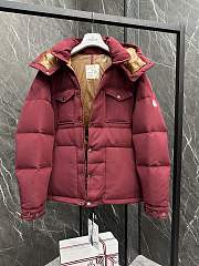 Colestore Moncler Fornas Hooded Short Down Jacket Rouge - 4