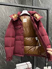 Colestore Moncler Fornas Hooded Short Down Jacket Rouge - 2