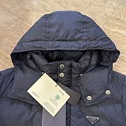 Colestore Prada Puffer Coat With Hood Blue - 2
