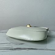 Colestore Prada Cleo Brushed Leather Bag In White 22 x 18.5 x 4.5 cm - 4