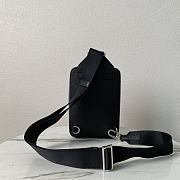 Colestore Prada Crossbody Bag Saffiano Leather Black 14 x 20 x 5 cm - 3
