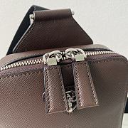 Colestore Prada Crossbody Bag Saffiano Leather Brown Chocolate 14 x 20 x 5 cm - 3