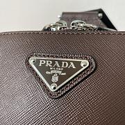 Colestore Prada Crossbody Bag Saffiano Leather Brown Chocolate 14 x 20 x 5 cm - 4