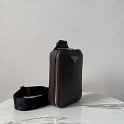 Colestore Prada Crossbody Bag Saffiano Leather Brown Chocolate 14 x 20 x 5 cm - 5