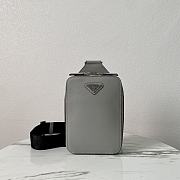 Colestore Prada Crossbody Bag Saffiano Leather Grey 14 x 20 x 5 cm - 1