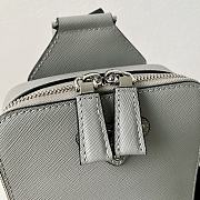 Colestore Prada Crossbody Bag Saffiano Leather Grey 14 x 20 x 5 cm - 5