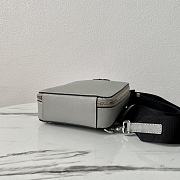 Colestore Prada Crossbody Bag Saffiano Leather Grey 14 x 20 x 5 cm - 3