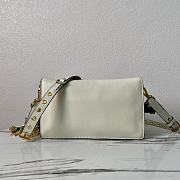 Colestore Women Prada Soft Sound small Leather shoulder bag White 24 x 13.5 x 6 cm - 3