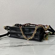 Colestore Women Prada Soft Sound small Leather shoulder bag Black 24 x 13.5 x 6 cm - 6