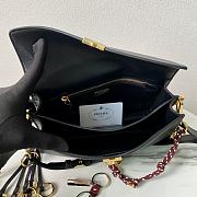 Colestore Women Prada Soft Sound small Leather shoulder bag Black 24 x 13.5 x 6 cm - 5