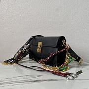 Colestore Women Prada Soft Sound small Leather shoulder bag Black 24 x 13.5 x 6 cm - 2