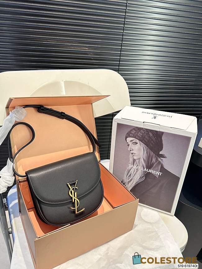 Colestore Saint Laurent YSL Kaia Small Satchel Leather Black 18 x 16 cm - 1