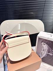 Colestore Saint Laurent YSL Kaia Small Satchel Leather White 18 x 16 cm - 6