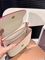 Colestore Saint Laurent YSL Kaia Small Satchel Leather White 18 x 16 cm - 5