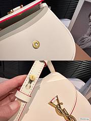 Colestore Saint Laurent YSL Kaia Small Satchel Leather White 18 x 16 cm - 4