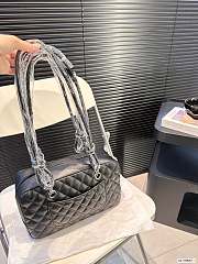 Colestore Chanel Cambon Bowling Bag Black 28 x 16 cm - 6