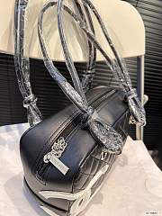 Colestore Chanel Cambon Bowling Bag Black 28 x 16 cm - 3